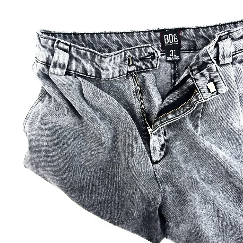 urban outfitters BDG washed faded black high waisted sofie slouchy denim jeans - Picture 3 of 8